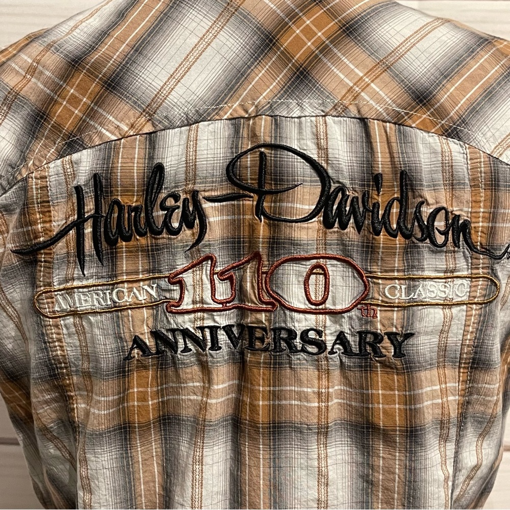 Harley Davidson button up - Picture 3 of 5